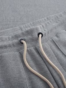 Moda Elite| Dzianinowe bawełniane spodnie dresowe do relaksu