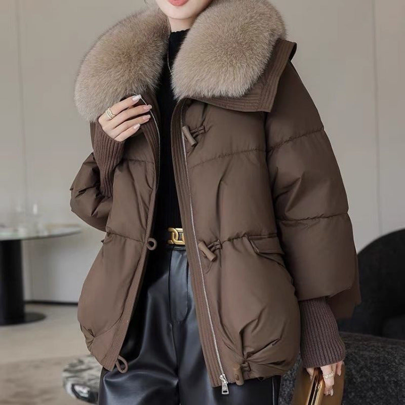 Chic Fur Collar Puffer Jacket