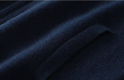 Płaszcz z dzianiny kaszmirowej na zamek