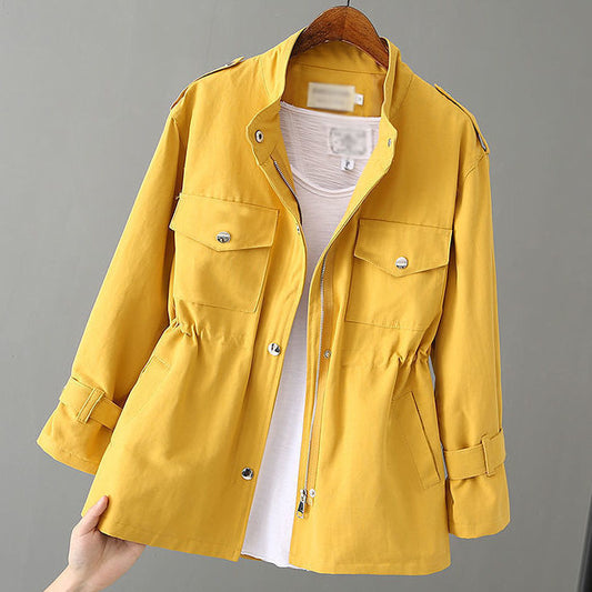 Belted Waist Trench Jacket