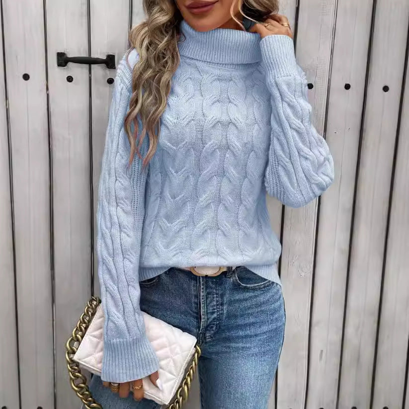 Women's Cable-Knit Turtleneck