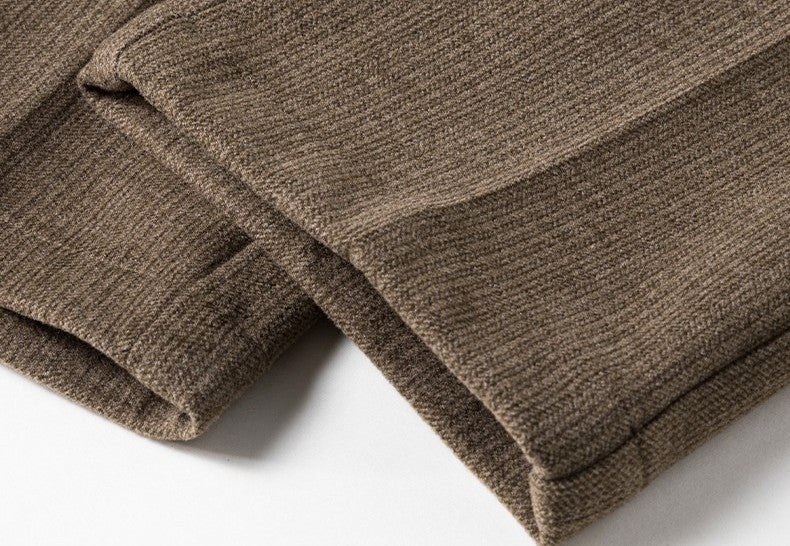 Moda Elite | Spodnie garniturowe z mieszanki wełny i stretchu