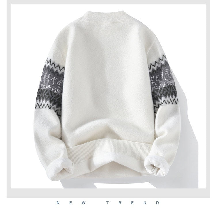 Męski sweter kaszmirowy z półgolfem