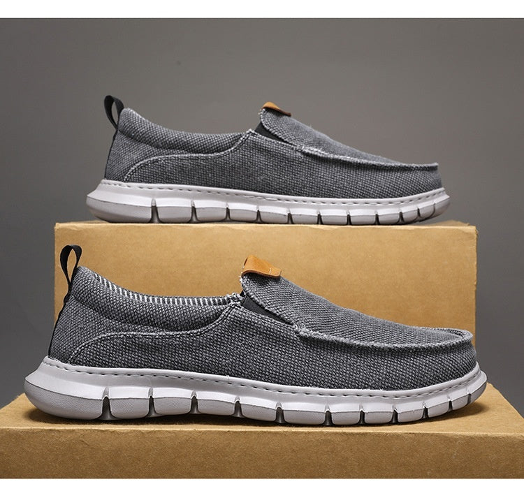 Męskie, duże płócienne kapcie