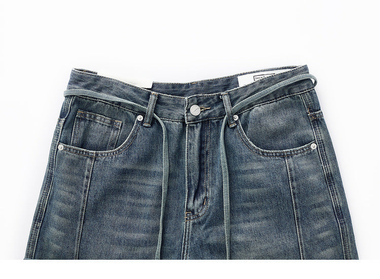 Moda Elite | Jeansy z lyocellu z rozszerzanymi nogawkami