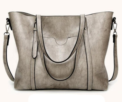 Hand-Painted Leather Handbag