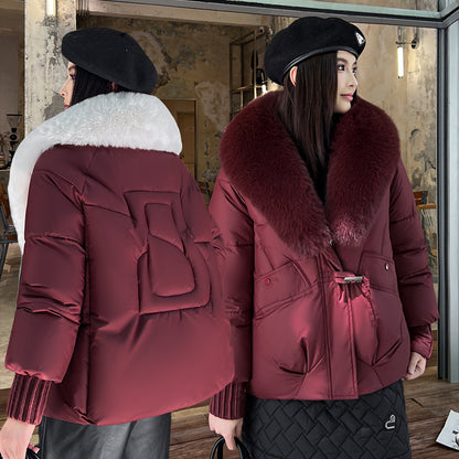 Fur Collar Padded Coat