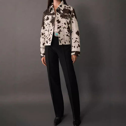 Edgy Irregular Cut Denim Jacket