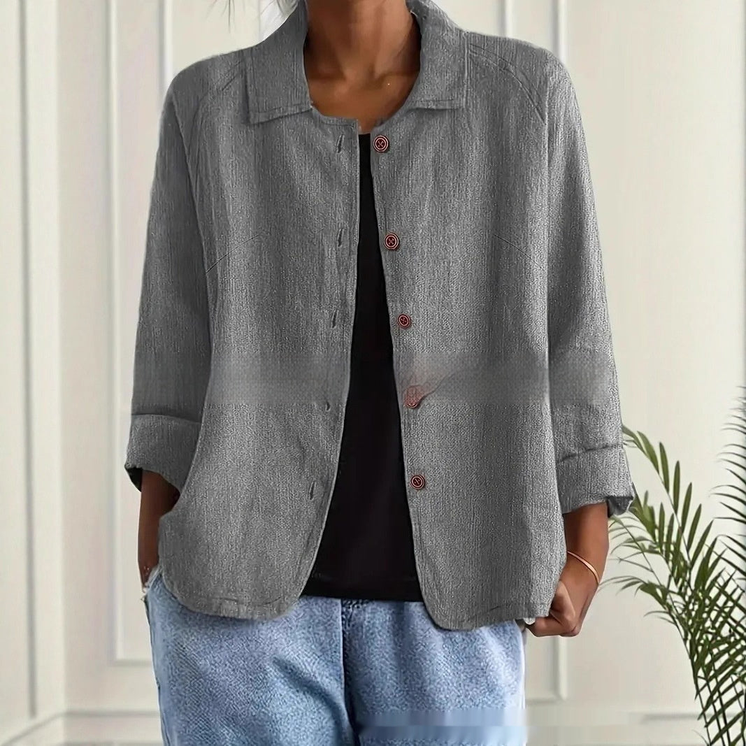 Lightweight Collared Casual Cardigan Jacket