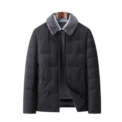 Odpinana wełniana kurtka z klapami