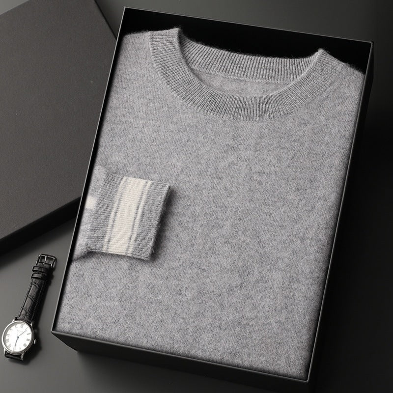 Dres męski z kaszmiru – okrągły dekolt