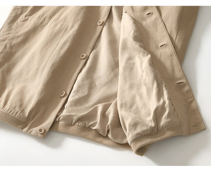 Moda Elite | Luźna kurtka baseballowa w stylu retro