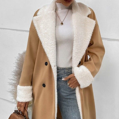 CozyCommute Sherpa Wool Coat