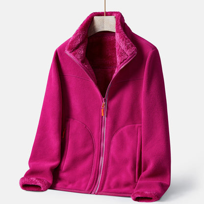 Lambskin Fleece Zip Jacket