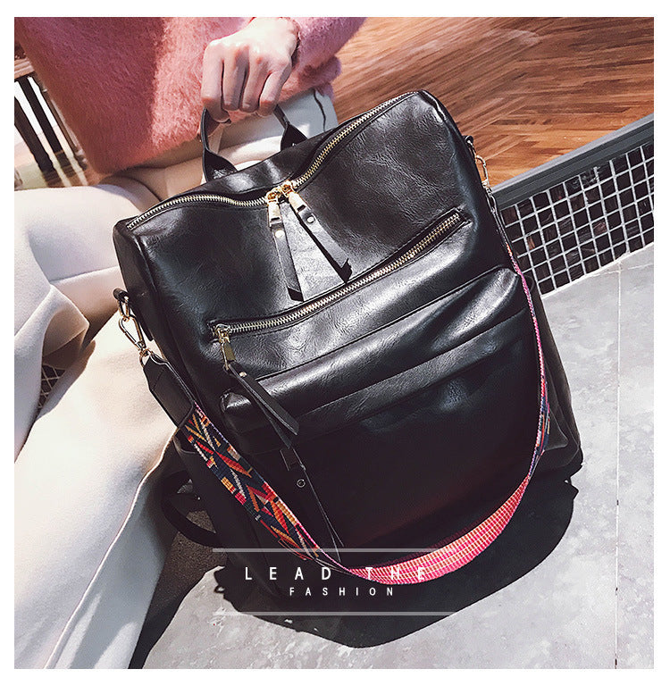 Vintage Soft Leather Backpack