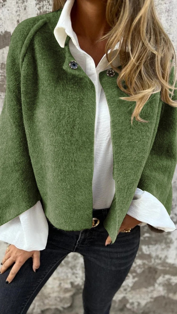 Cozy Batwing Sleeve Cashmere Cardigan