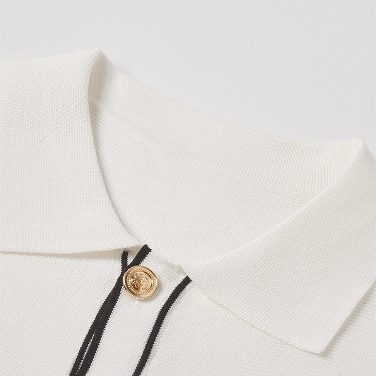 Kardigan kontrastowy Old Money