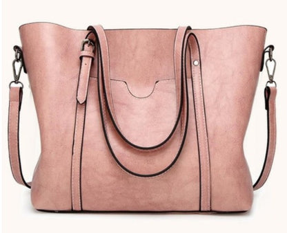 Hand-Painted Leather Handbag