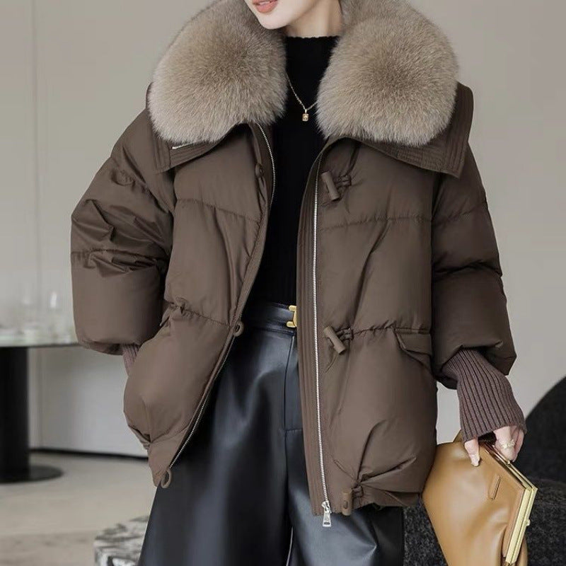 Chic Fur Collar Puffer Jacket