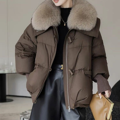 Chic Fur Collar Puffer Jacket