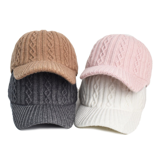 Knitted Wool Baseball Cap