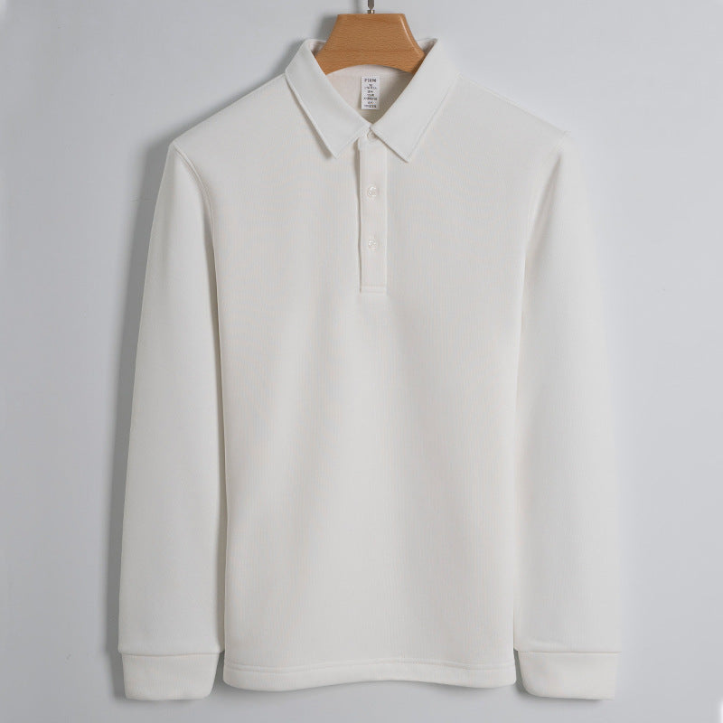 Moda Elite | Ciepła koszulka polo z podszewką