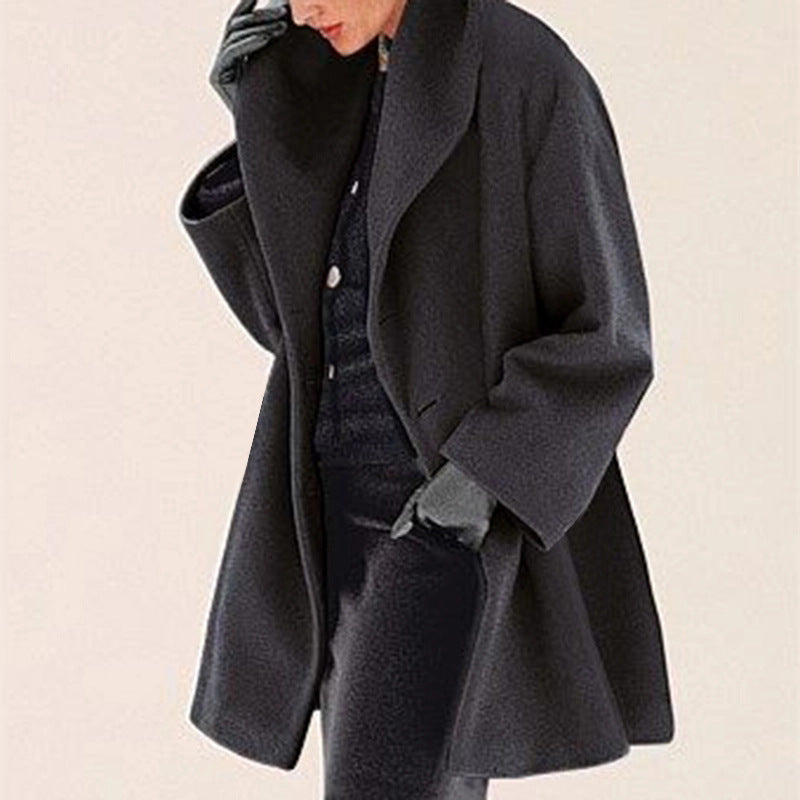 Loose Woolen Casual Coat