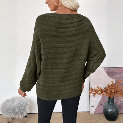RelaxedRib Loose Knit Top