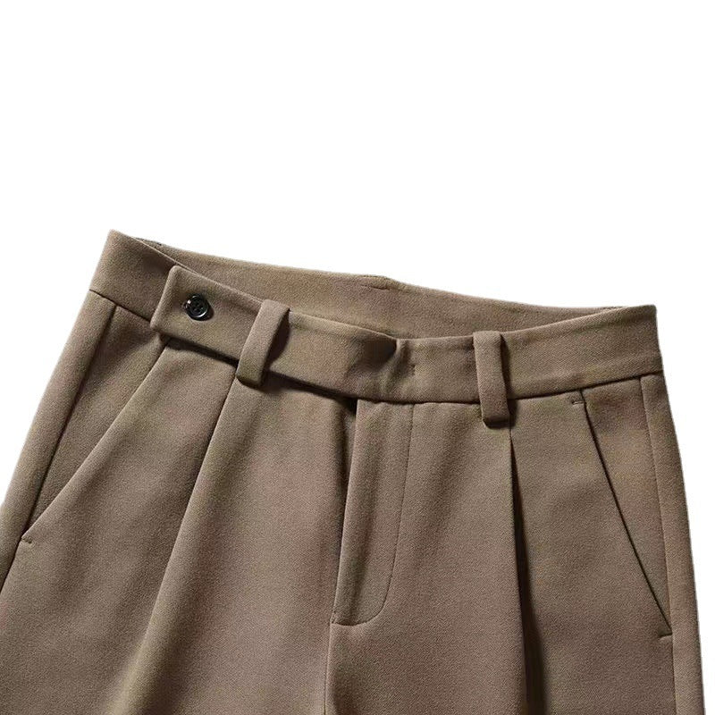 Spodnie proste z podszewką