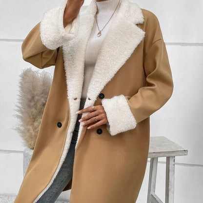 CozyCommute Sherpa Wool Coat