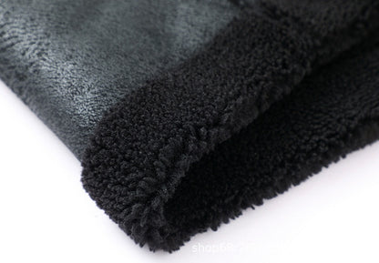 Dwustronna kurtka z polaru z wełny jagnięcej