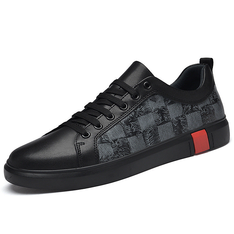 Trampki casualowe ze skóry bydlęcej