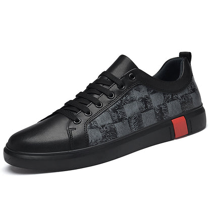 Trampki casualowe ze skóry bydlęcej