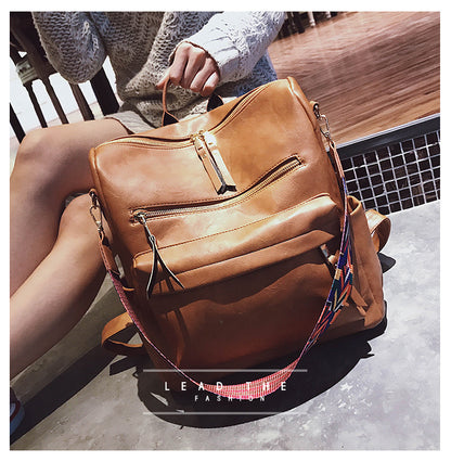 Vintage Soft Leather Backpack