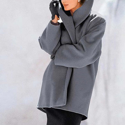 Loose Woolen Casual Coat