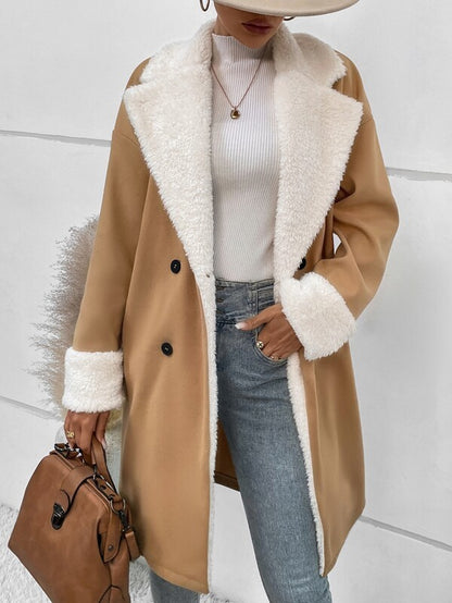 CozyCommute Sherpa Wool Coat