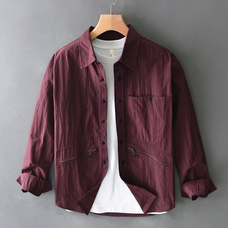 Moda Elite | Bawełniana koszula casualowa z długim rękawem