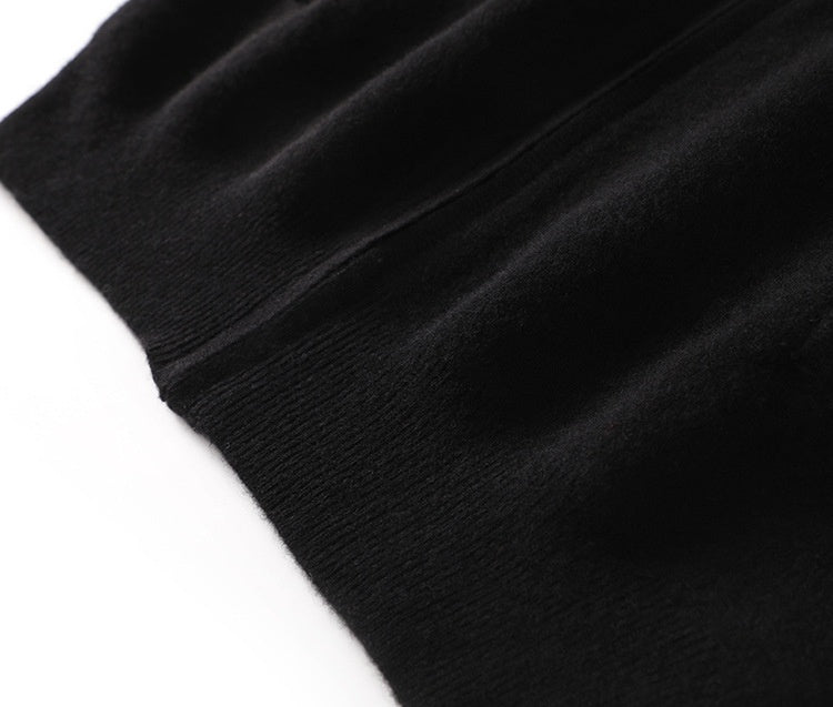 Płaszcz z dzianiny kaszmirowej na zamek