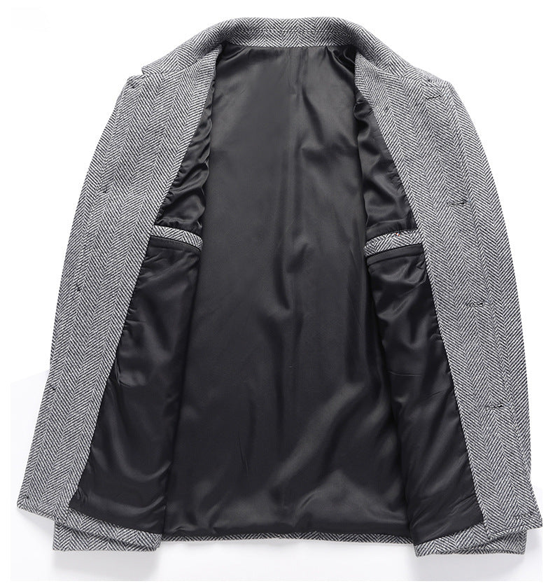 Płaszcz wełniany męski zimowy