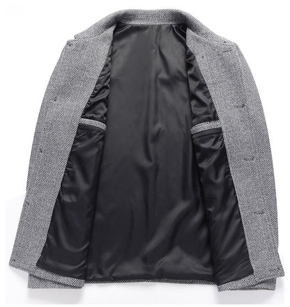 Płaszcz wełniany męski zimowy