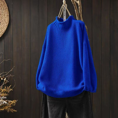 Loose Knit Mock Neck Sweater