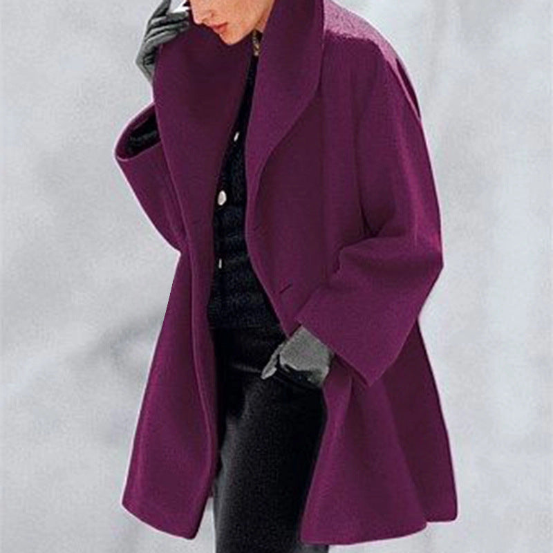 Loose Woolen Casual Coat