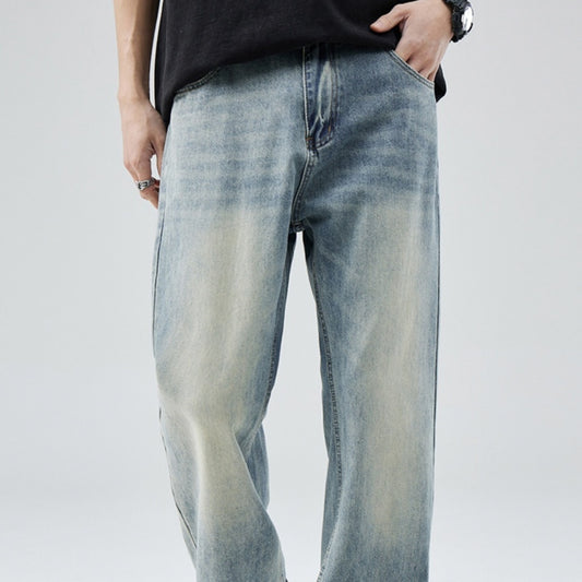 Luźne, szerokie dżinsy