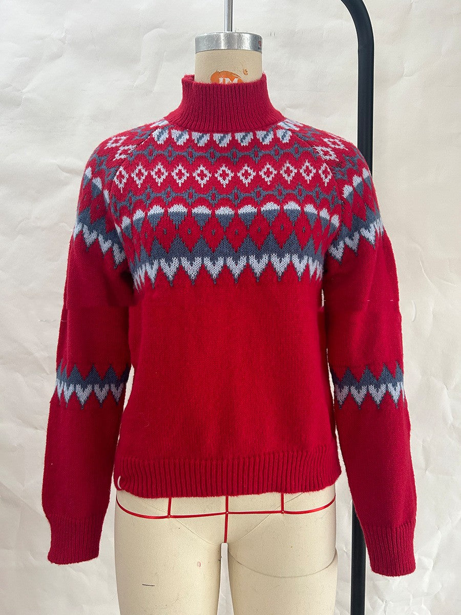 Nordic Jacquard Knit Sweater