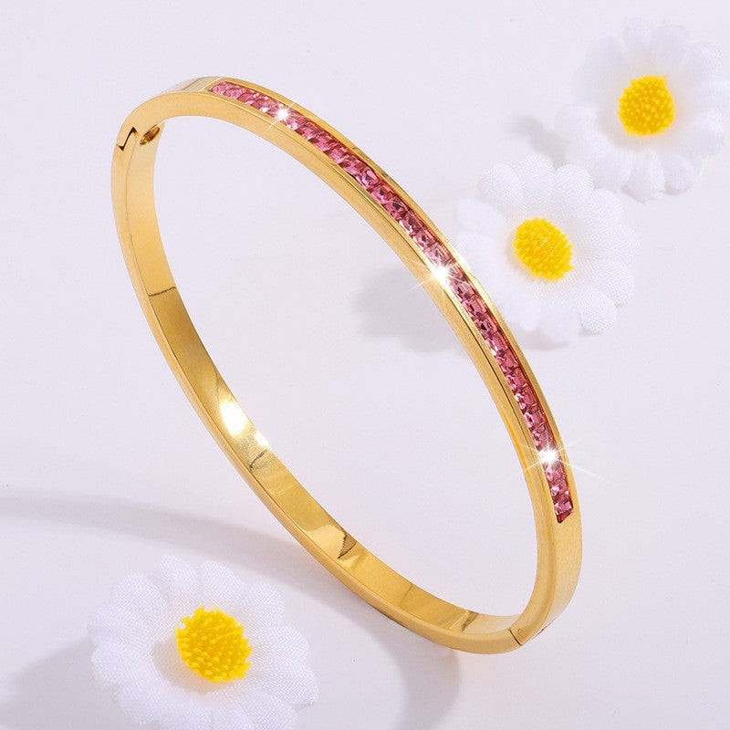 Emerald Crystal Bangle
