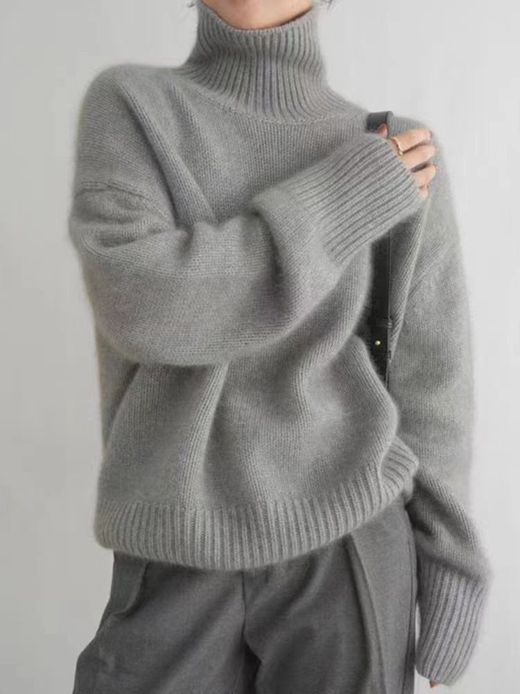 Thick Turtleneck Cashmere Sweater