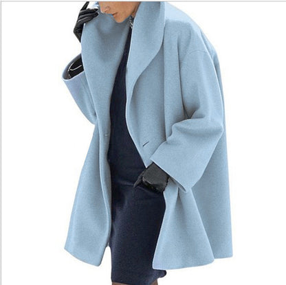 Loose Woolen Casual Coat