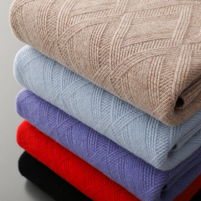 Wełniany sweter z półgolfem