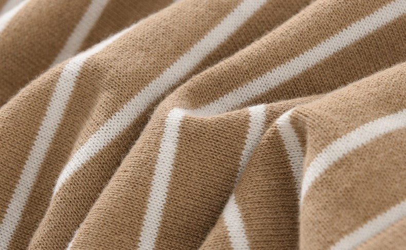 Moda Elite | Koszulka bawełniana w paski