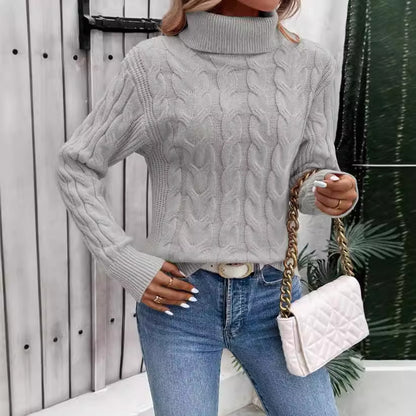 Women's Cable-Knit Turtleneck